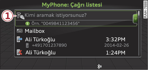 Şek. 87MMI touch aktifken gösterge