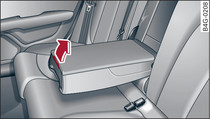 Środkowy podłokietnik* na tylnych siedzeniach: zestaw pierwszej pomocy