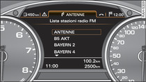Menù Radio