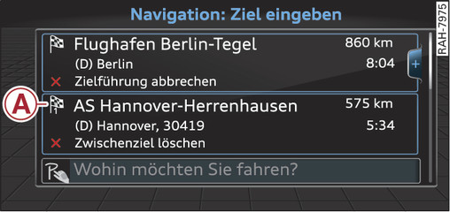Abb. 150 Ziel als Zwischenziel einfügen