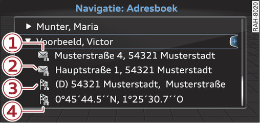 Afbeelding 148Mogelijke adresboekcontacten