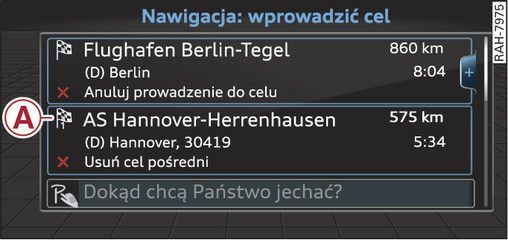 Rys. 150Wprowadzanie celu jako celu pośredniego