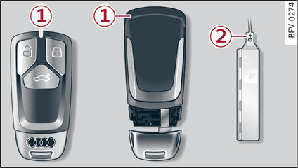 Fig. 14Juego de llaves de su vehículo