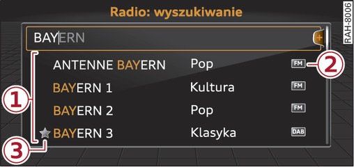 Rys. 157Pole wprowadzania i listy trafień swobodnego wyszukiwania